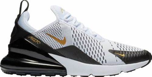 Nike Air Max 270 Black And Gold  and white