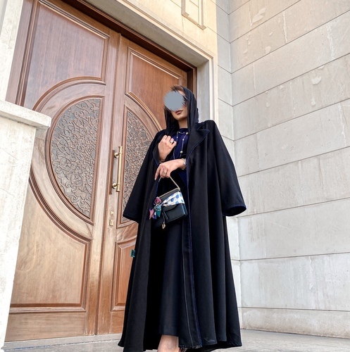 Open Abaya with Shak