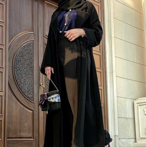 Open Abaya with Shak